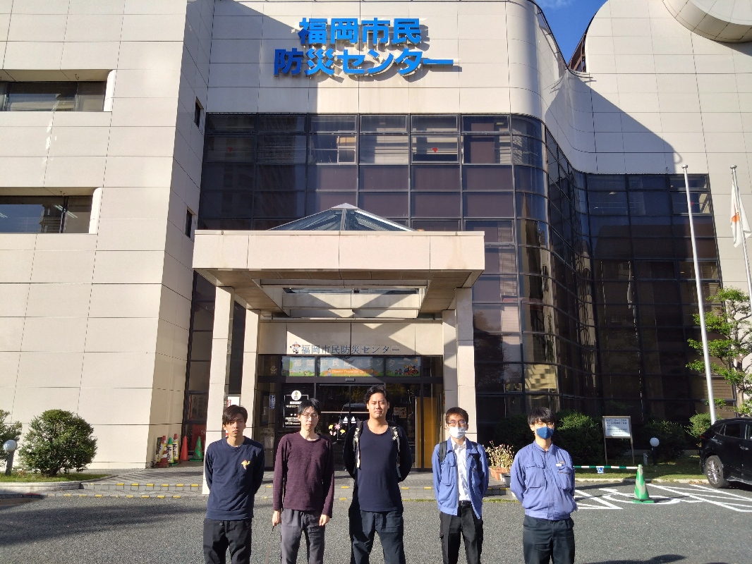 防火・防災体験実施　@福岡市防災センター